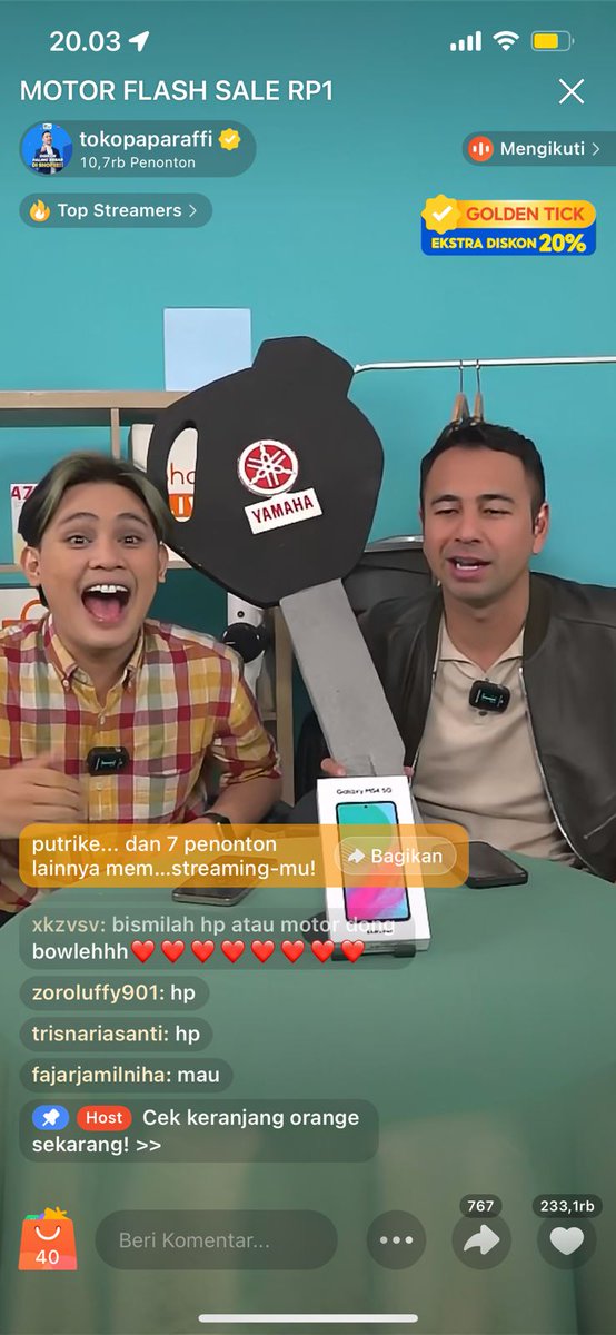 kuncinya udah ada nih tinggal nunggu kamunya aja yang bawa pulang, yaudah gas buat ikutan shopee live #AgyaCumaRp1diShopeeLIVE shope.ee/6AGxobgm7H