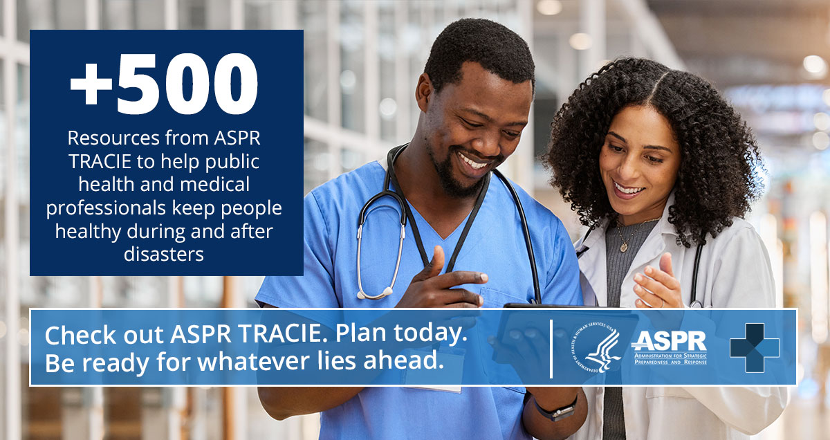 Need help with disaster preparedness, response, and recovery planning at your health care facility? Check out ASPR TRACIE’s extensive library of peer-reviewed resources, focused topic collection, tools, and more. asprtracie.hhs.gov #NationalPublicHealthWeek