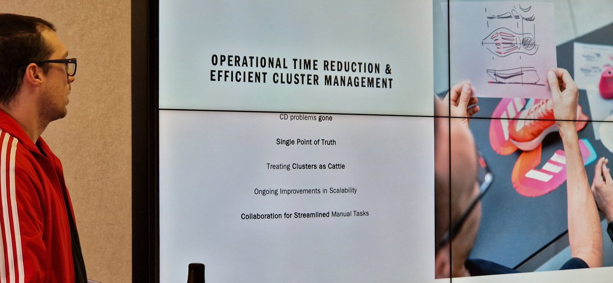 MadridDevops's tweet image. Hablando de conclusiones, aprendizaje y retos futuros para finalizar la primera charla del evento  #madrid_devops