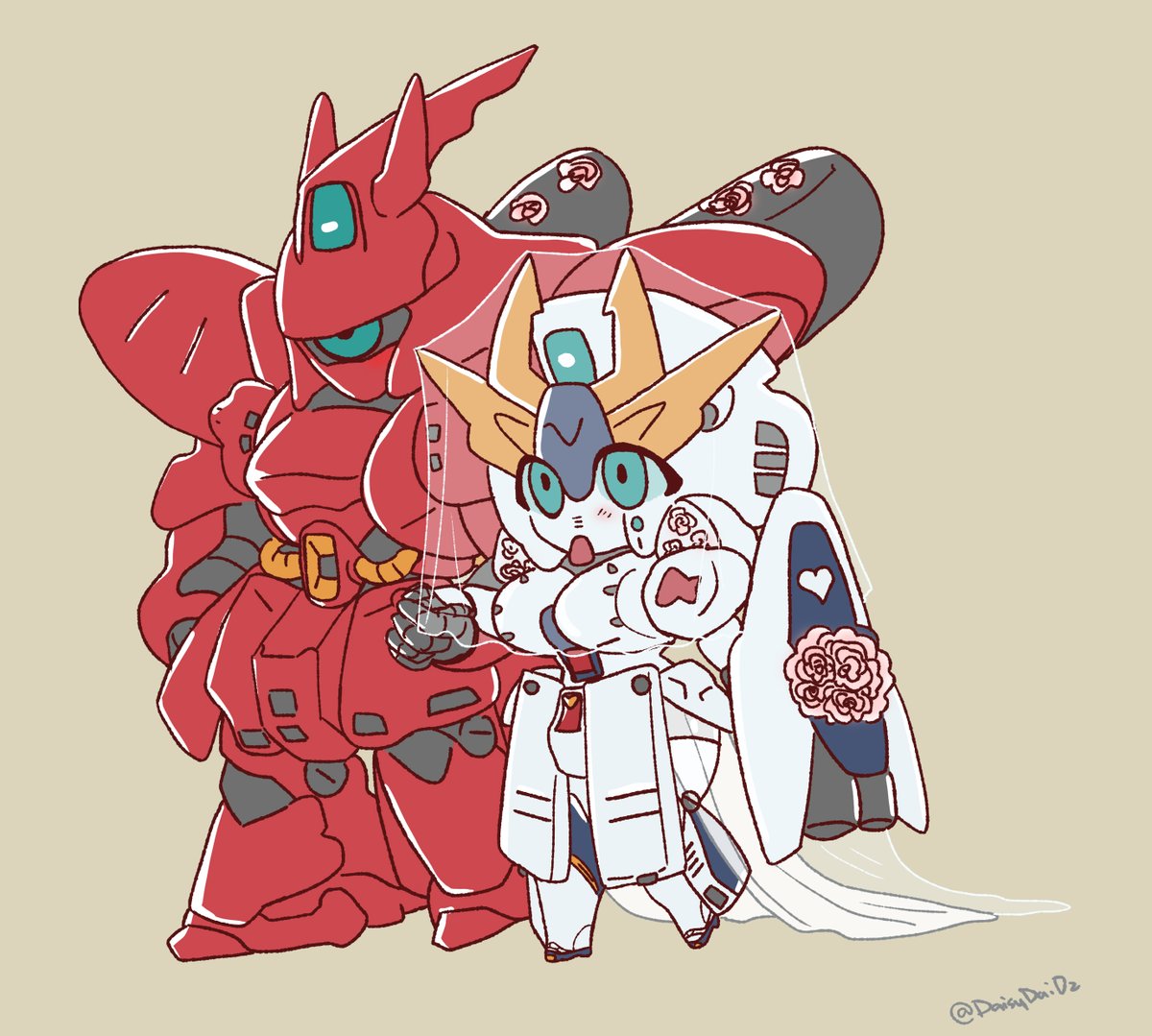 Married?🤔#gundam #ガンダム #fanart #drawing