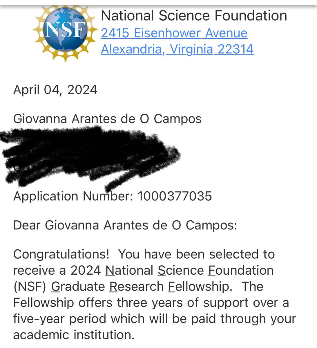 I’m feeling so ecstatic about this accomplishment but I have not received any offers from the clinical psych PhD programs that I applied to. If you or someone you know has a spot for a student interested in neuroimaging and neurodev disorders let’s pls chat #NSFGRFP