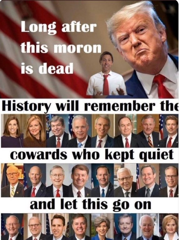 It’s NOT JUST TRUMP! Ted Cruz, Josh Hawley, Ginni Thomas, Peter Navarro, Matt Gaetz, Rick Scott, Marjorie T Green. GOP AT ALL LEVELS - it’s massive CORRUPTION, it’s RACISM, it’s ‘OPEN CARRY’, it’s attacks on WOMEN'S RIGHTS, SS & MEDICARE. REPUBLICANS are TOO RADICAL FOR AMERICA.