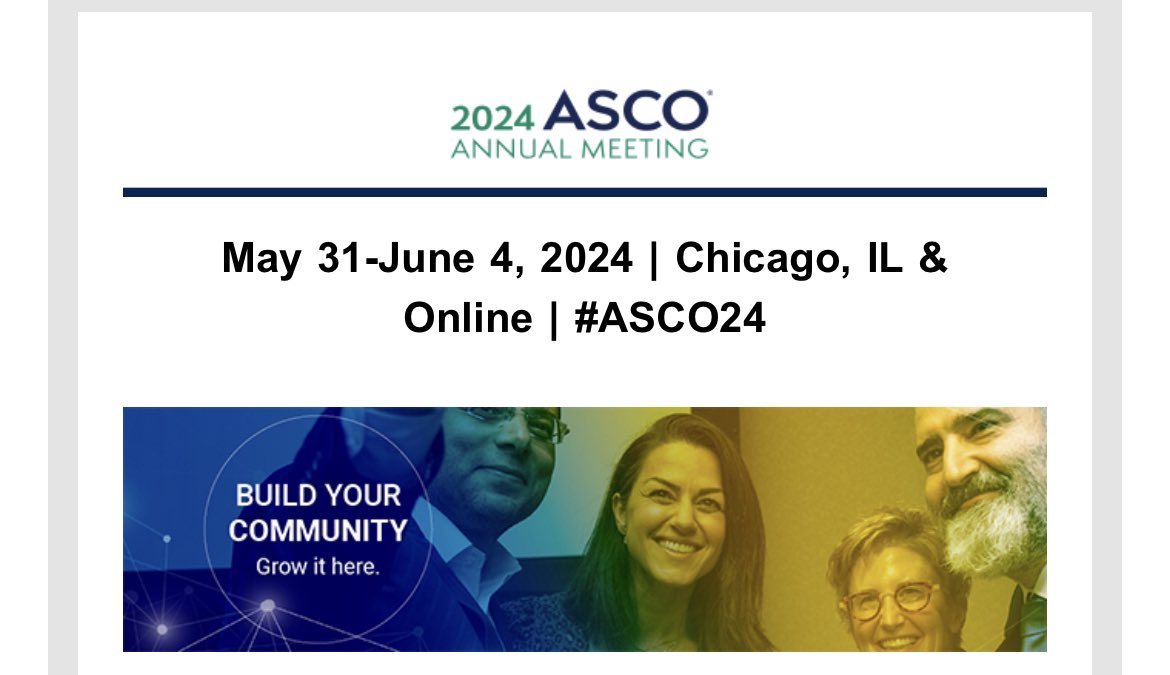 As we are closing to @ASCO #ASCO24 check the dates for a convenient meeting!🌟🥁📣 Also look at the program and mark your calendar 🎯 🔝➡️meetings.asco.org/meetings/2024-… @ASCOTECAG @ASCOPost @CliffordHudis @JCO_ASCO @OncoAlert @DrChoueiri @DrYukselUrun