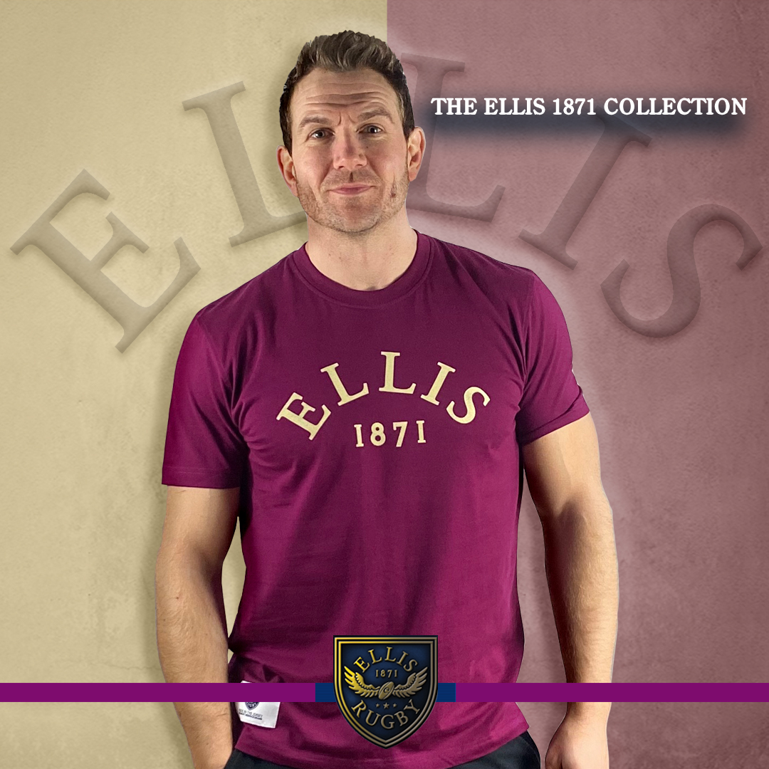 And in Purple... Ellis 1871 T-Shirt Collection View - ellisrugby.com/product-catego… #RugbyInspired #RugbyHeritage #EllisRugby @TalkRugbyUnion @happyeggshaped @RugbyPass @mag_rugby @RugbyEng @RuckRugby @Rugbydump @ultimaterugby