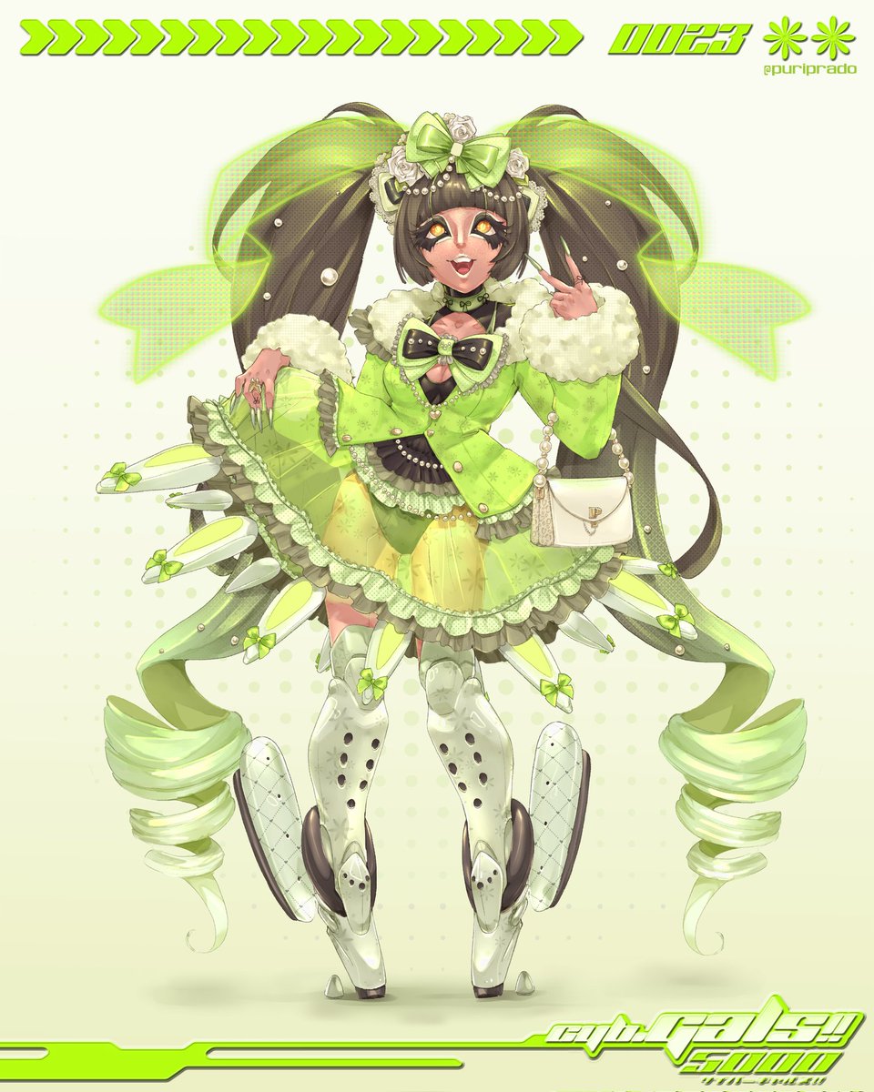 🌺 Cyb.GALS!! 0023 HIME緑GAL 🌺
 
#ギャル #姫ギャル #イラスト #gyaru