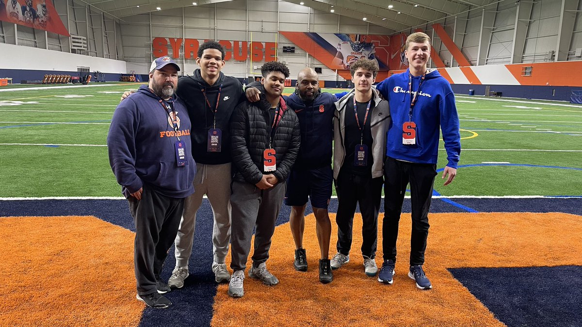 Joe Sindoni (@coachsindoni) on Twitter photo Big thank you to <a href="/FranBrownCuse/">Fran Brown</a> for having some of our players out for practice, a tour of the campus and lunch. Impressed with the energy and enthusiasm he has brought to <a href="/CuseFootball/">Syracuse Football</a> in a short period of time.
<a href="/Coach_2CAP/">Tommy Caporale</a> <a href="/Oakley_Keegan/">Oakley Keegan</a> <a href="/johnsindoni12/">John Sindoni 2026</a> <a href="/BraylonOtis/">Braylon Otis</a> <a href="/ZayMo35/">Isaiah Morris</a> Big thank you to <a href="/FranBrownCuse/">Fran Brown</a> for having some of our players out for practice, a tour of the campus and lunch. Impressed with the energy and enthusiasm he has brought to <a href="/CuseFootball/">Syracuse Football</a> in a short period of time.
<a href="/Coach_2CAP/">Tommy Caporale</a> <a href="/Oakley_Keegan/">Oakley Keegan</a> <a href="/johnsindoni12/">John Sindoni 2026</a> <a href="/BraylonOtis/">Braylon Otis</a> <a href="/ZayMo35/">Isaiah Morris</a>