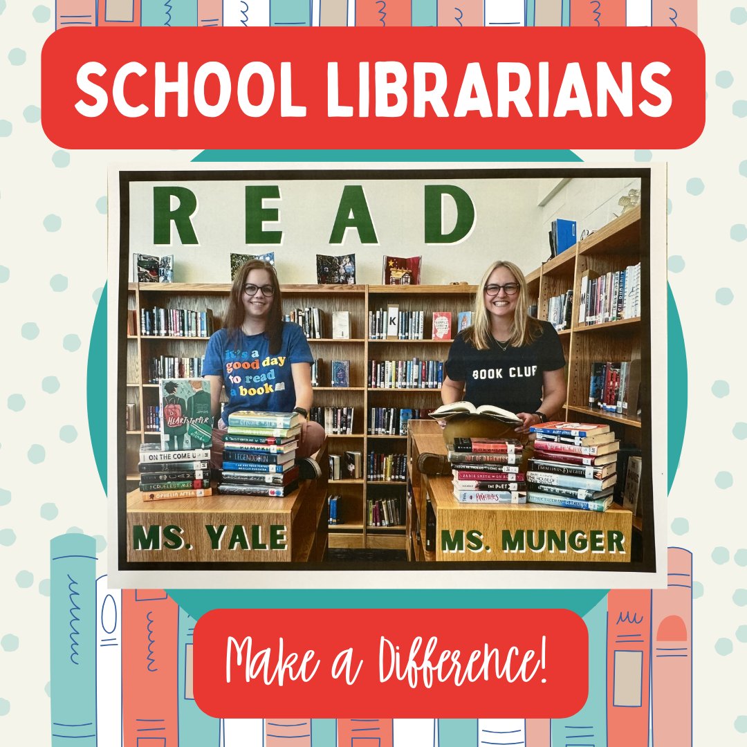 ApexHighSchool's tweet image. Thank you @heather_munger @yaleapex!! National School Librarian Day! 📚📚 #AASLslm #SchoolLibrarianDay #vote4libraries @WCPSS @ApexHSLibrary