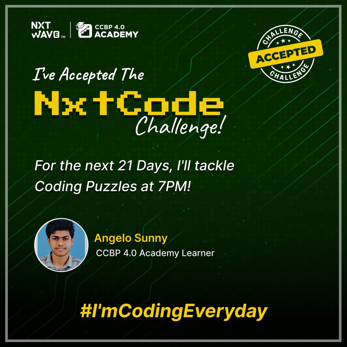 nameisangelo_'s tweet image. Starting The First Challenge Of #21daysofcoding With Nxtwave.
#ccbp #nxtwave #ccbpacademy #rahulattluri