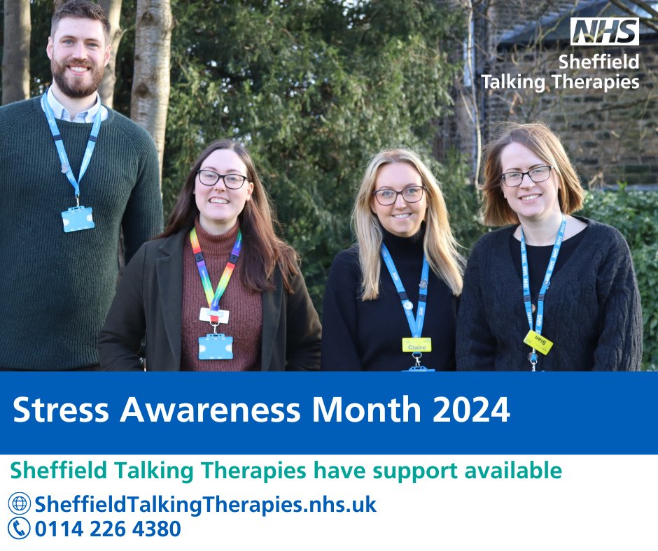 April is #StressAwarenessMonth Want to drop by for chat about stress and the support that is available? The Sheffield Talking Therapies team will be at: 📍Meadowhall (by Argos) on Weds 10 April 📍Crystal Peaks on Weds 17 April 📍Moor Market on Mon 22 April @Sheffieldmind