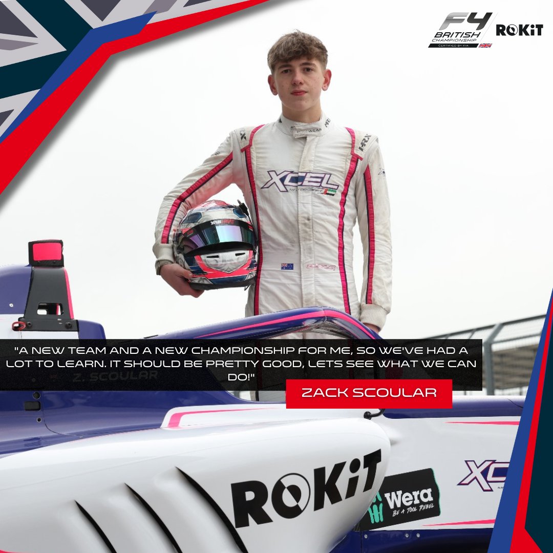 Xcel Motorsport has announced Zack Scoular as their first confirmed driver for the 2024 ROKiT British F4 Championship. #BritishF4