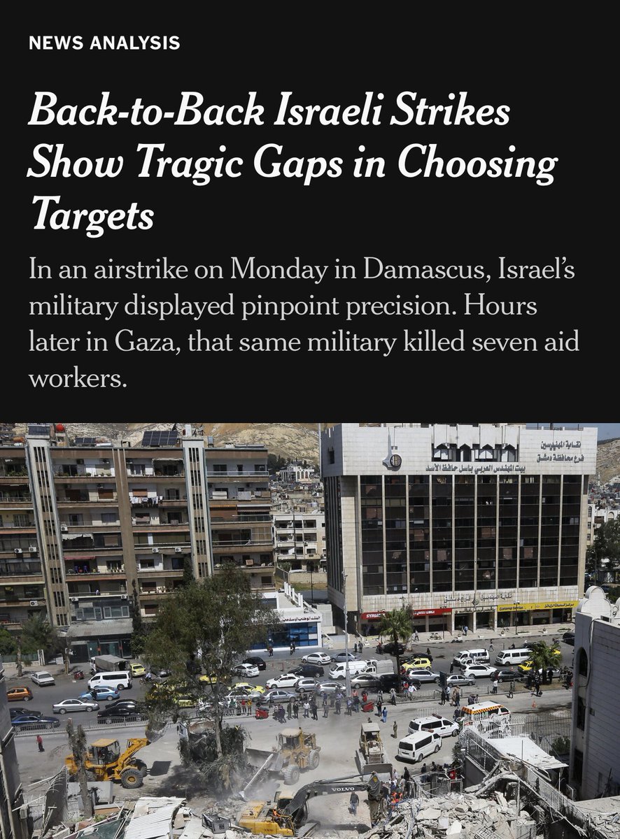 This vile, endlessly equivocating article is a prime example of how the @nytimes weaponizes certain language, chooses its sources and selectively contextualizes their reporting in order to provide cover for Israeli crimes. Analysis in 🧵: