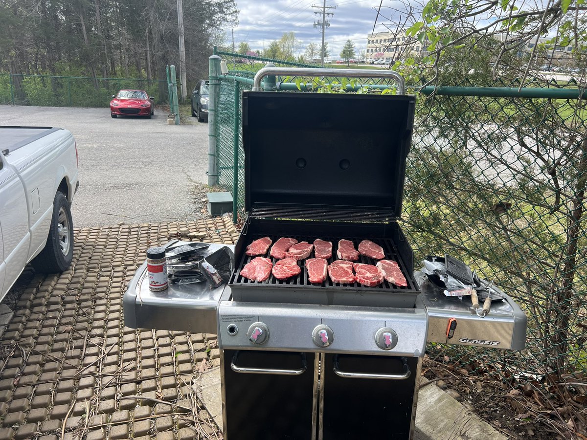 Steak day for the staff!!