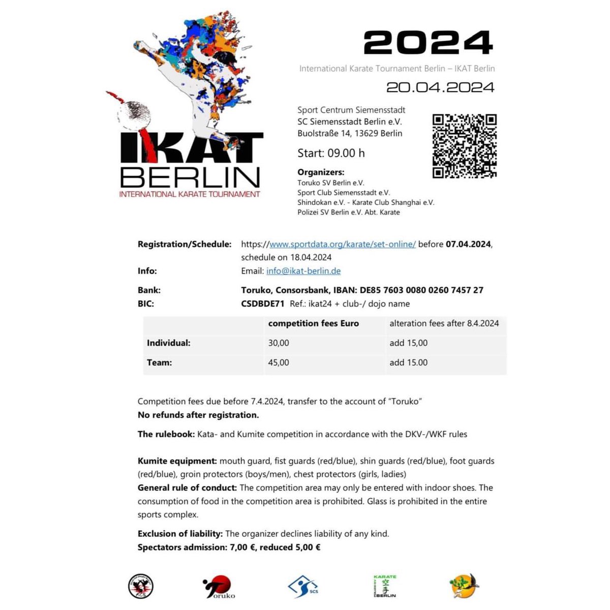 IKAT Berlin beim SC Siemensstadt am 20.4.2024