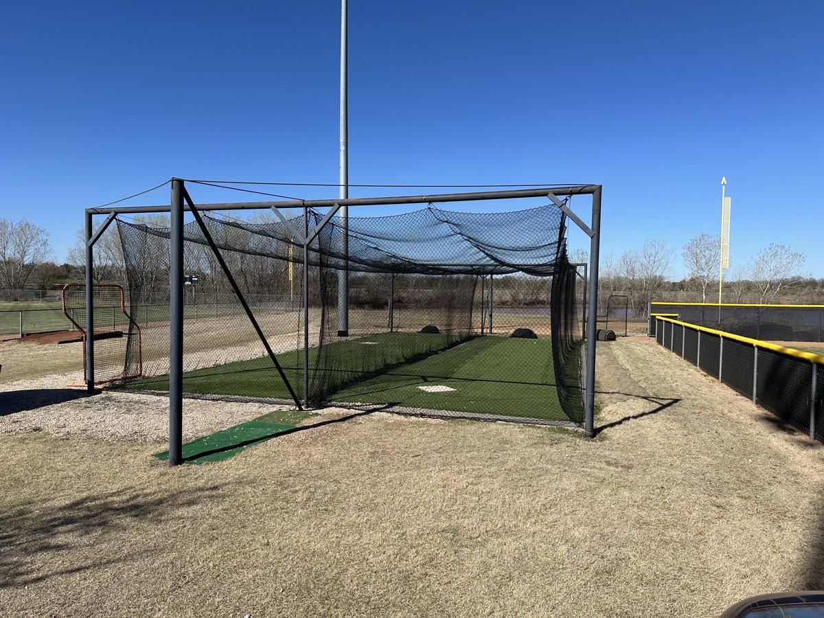 Big THANKS to the Andale HS Boosters for there help getting new nets for our batting cages!! Couldn’t have gotten it put up without Mike and Trey’s help. We will put them to good use!!! ⁦<a href="/ClubAndale/">Andale booster club</a>⁩ ⁦<a href="/AndaleAthletics/">Andale Athletics</a>⁩ ⁦<a href="/GardenPlainAD/">Garden Plain AD</a>⁩