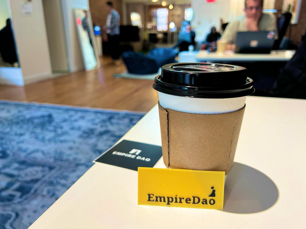 locked in irl at @EmpireDao 💻☕️ solana might be down but we are UP