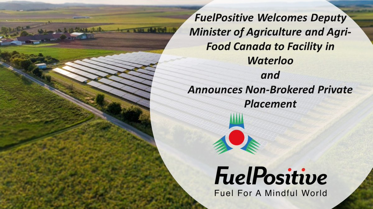 TSXV $NHHH, OTCQB $NHHHF @fuel_positive - Welcomes Deputy Minister of Agriculture and Agri-Food Canada; Announces Non-Brokered Private Placement Full Announcement: bit.ly/49osyty #alternativefuels #ESG #esginvesting #NH3 #cleanenergytechnologies #greeneconomy