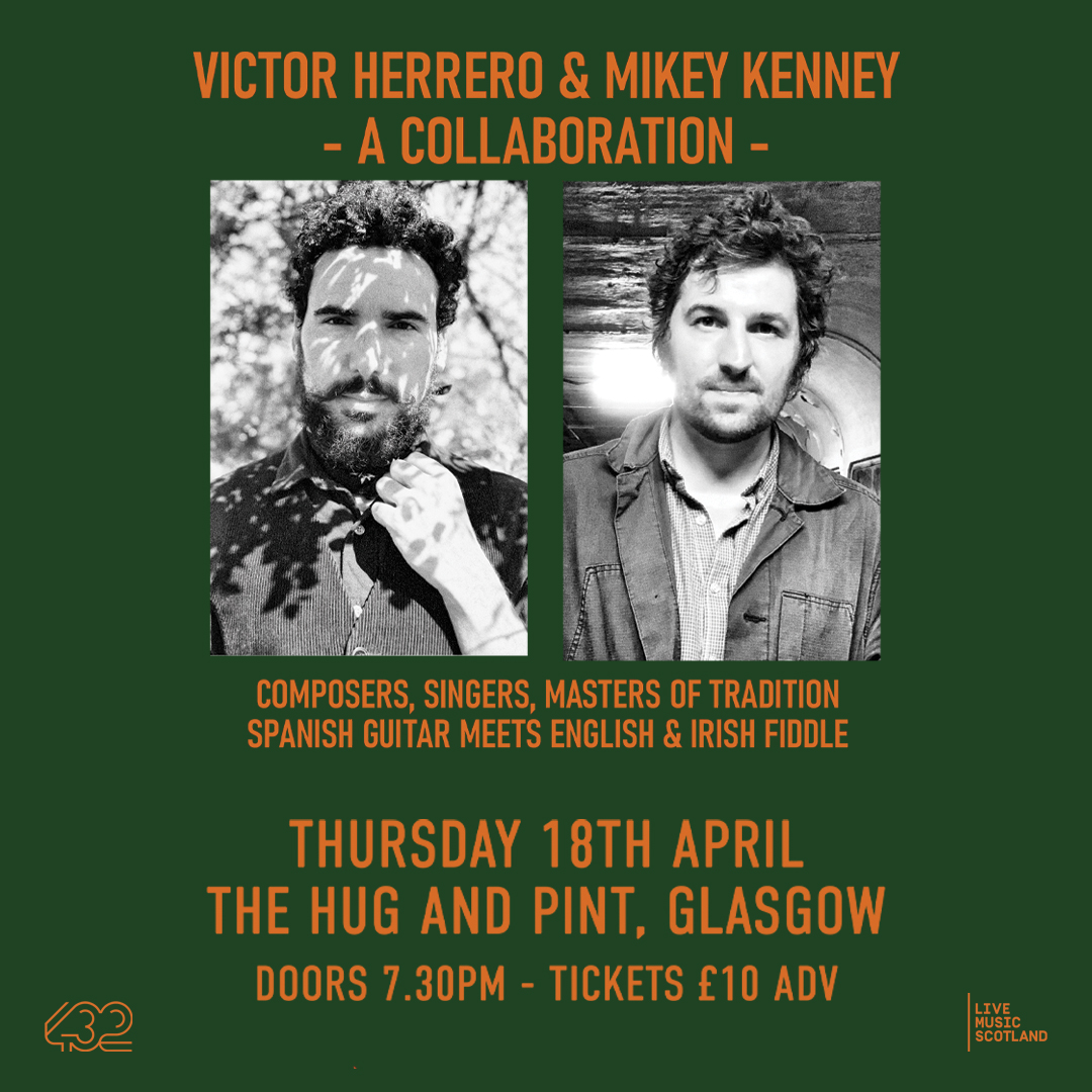 NEW SHOW! Spanish guitar meets English & Irish fiddle - an evening with Victor Herrero & Mikey Kenney down at The Hug 🎻 April 18 2024 Tickets on sale now → bit.ly/49r6EpA @Mikeykenney