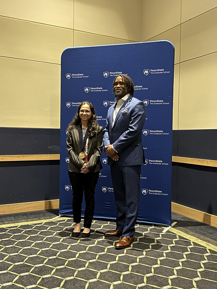 Congratulations to <a href="/mbreitzig/">Mason Breitzig</a>, recent PhD in Epidemiology and PhD candidate Mayura Dhamdhere at Penn State College of Medicine for receiving the Penn State Alumni Association dissertation award. <a href="/PennStHershey/">Penn State Health</a> @GradSchoolPSU