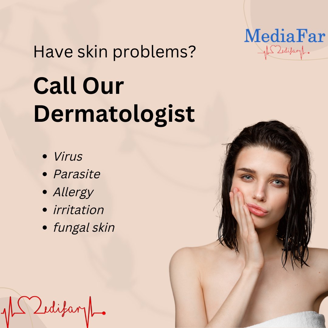 Have skin problems?
Call Our
Dermatologist

#virus
#parasites
#allergy
#irrigation
#FungalTreatment #skincare