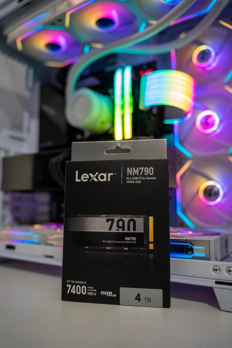 Running out of space on your console? The Lexar NM790 M.2 2280 SSD comes in both heatsink and heatsinkless options with capacities up to 4TB and is highly rated by @CNET, @pcgamer, @TechPowerUp, and more as a great option for PCs and the Playstation 5! 📸: @PCMasterRace