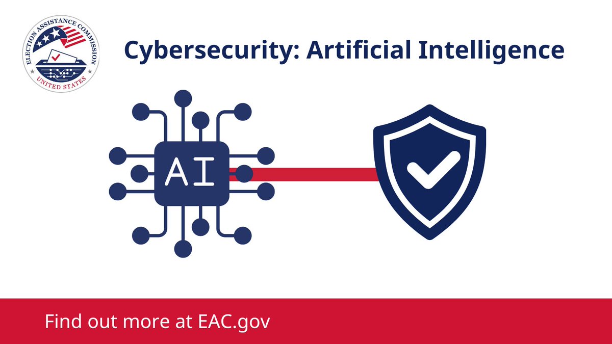 📢New AI Resource📢 The latest @EACgov 60-Second Security Series resource helps election officials quickly identify, and address, potential threats related to Cybersecurity and AI and provide guidance on preventative measures. eac.gov/sites/default/…