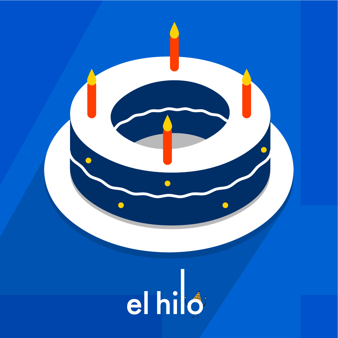 elhilopodcast's tweet photo. Gracias por leer hasta el final. Terminamos este hilo con esta torta que nos regaló el diseñador gráfico de @radioambulante Studios @redwhitemonkey_ ¡Gracias Diego! https://t.co/BRwhwKB4Vq