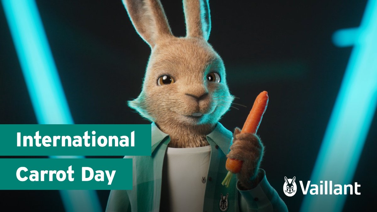 Happy International Carrot Day, the Vaillant Hare's favourite day of the year! 🥕 Remember, you can get your very own soft toy Vaillant Hare from our Vaillant Advance catalogue. Visit the Vaillant Advance catalogue at vaillant-advance.co.uk/CreditRewards