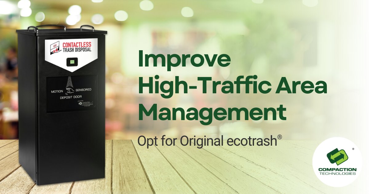 Address the needs of high-traffic zones with Original ecotrashⓇ. Ideal for busy entrances and dining areas, it keeps your space tidy and your operations streamlined. 🚀 #TrafficManagement #OperationalExcellence compactiontechnologies.com/our-story/