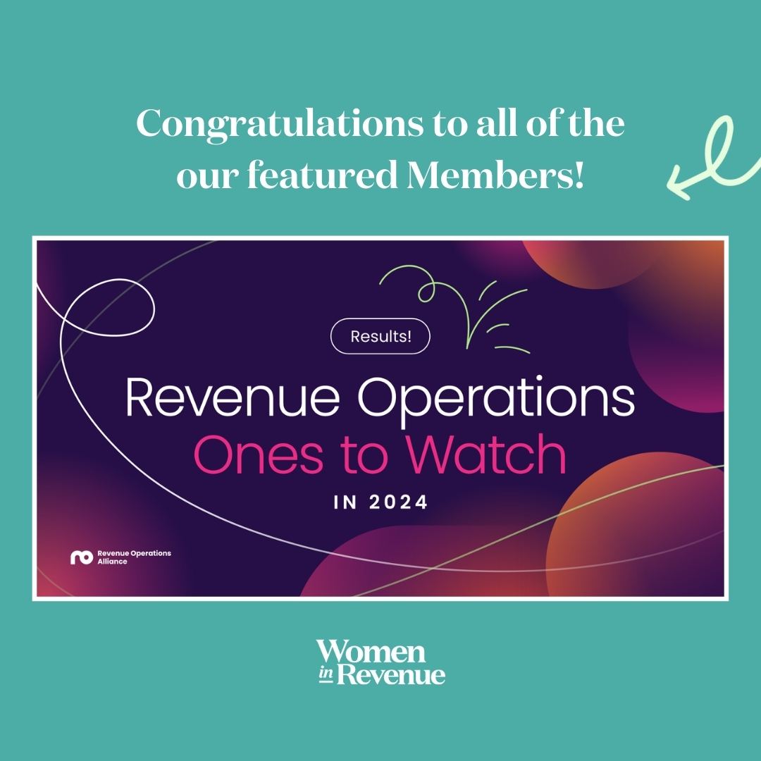 We're thrilled to congratulate SIX Women in Revenue members on being recognized on Revenue Operations Alliance list of 'Ones to Watch in 2024'. 👀 CONGRATULATIONS ladies! Together, we will inspire the next generation of leaders.