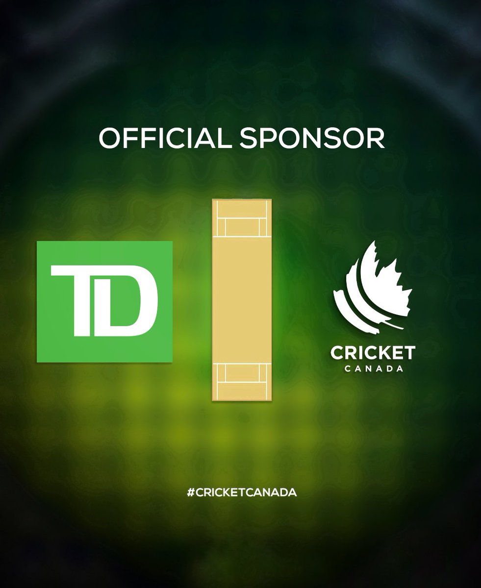 🏏💚 It's official! Cricket Canada and TD Bank Group are excited to  announce a new landmark sponsorship, making TD the Official Bank of Cricket  Canada and helping us bring the game to, image size:981x1200
