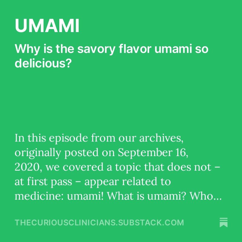 Check out our latest Substack! thecuriousclinicians.substack.com/p/umami?utm_ca…