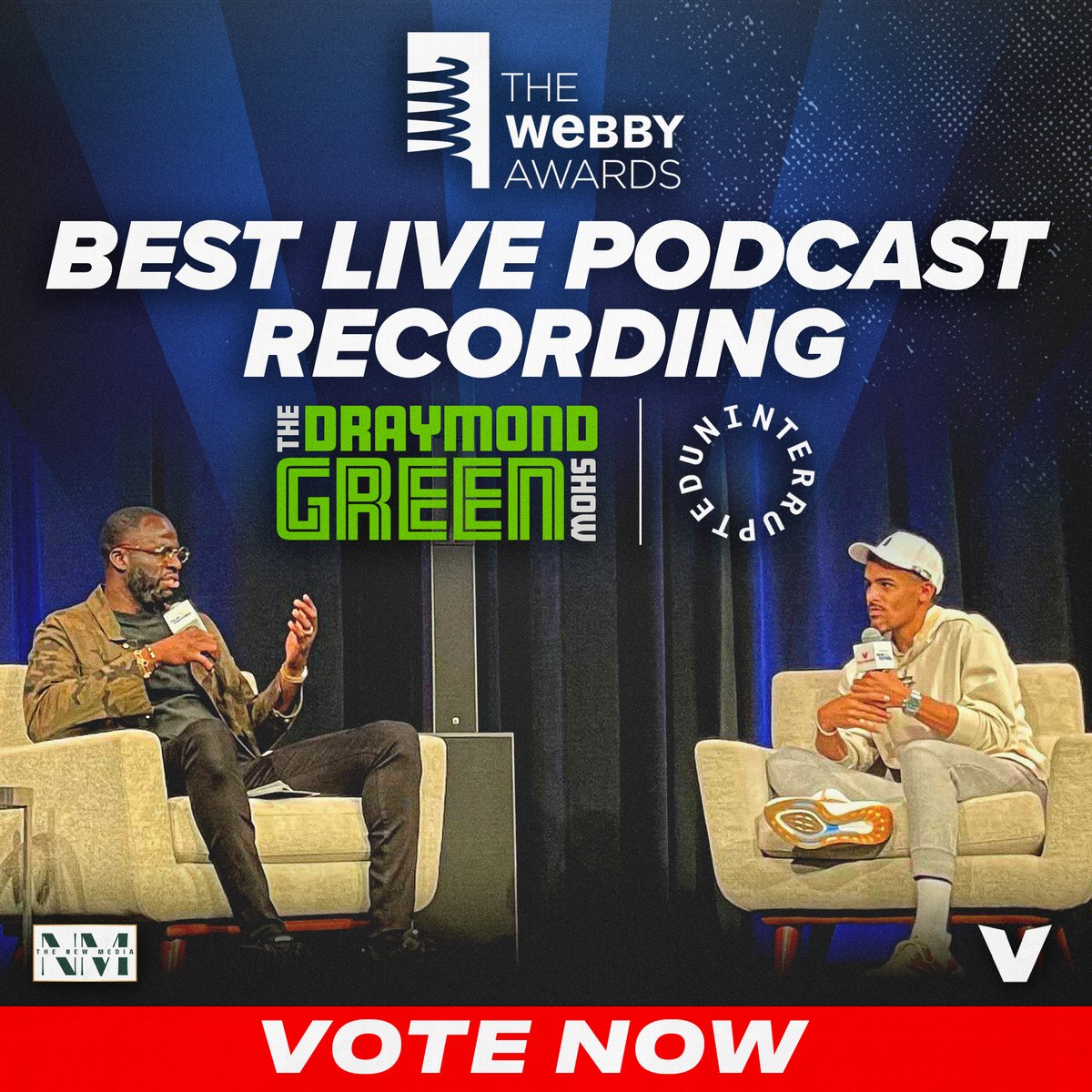 Shout out to @Money23Green on being nominated for @TheWebbyAwards. Best Live Podcast Recording with @TheTraeYoung at the @uninterrupted Film Festival. 👏 Make sure to get your vote in here: vote.webbyawards.com/PublicVoting#/…