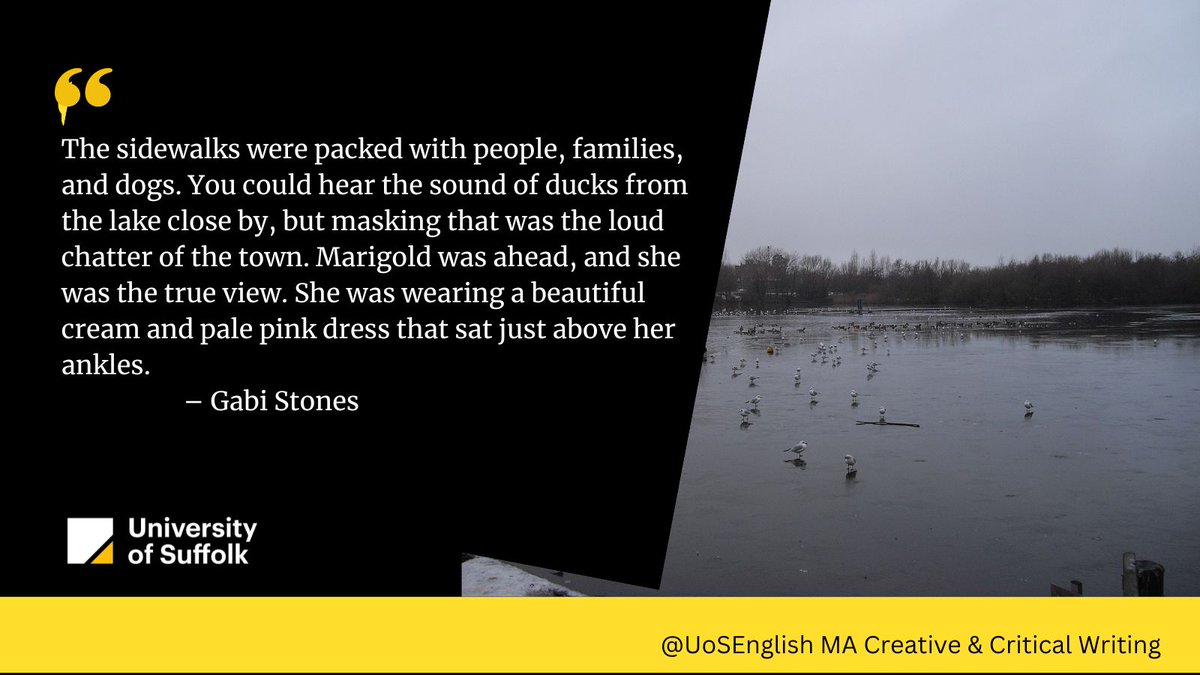 UOSEnglish's tweet photo. #thursdayvibes We're showcasing our beautiful #anthology 'Suffolk Reflections' this week - today's short story begins with a walk around Needham Lake... Where do you read yours?!  #BooksWorthReading #CreativeSuffolk https://t.co/4KSmEiRpHZ @UniofSuffolk #writingcommunity https://t.co/ItTbouz3mm