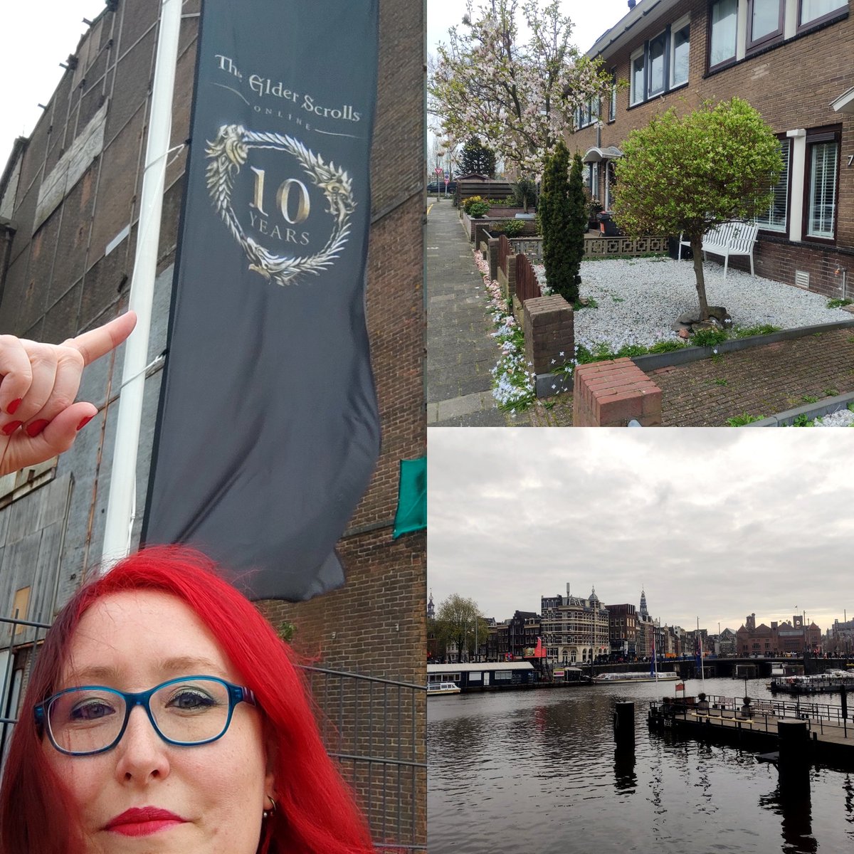 The other #ESO banner said 'You belong here' and was flapping in the wind like there's no tomorrow... Such an epic way to welcome us, thanks @GinaLBruno and #ESOTeam 💞 Happy to be in Amsterdam for #ESO10 and meet up with the #ESOFam 💖