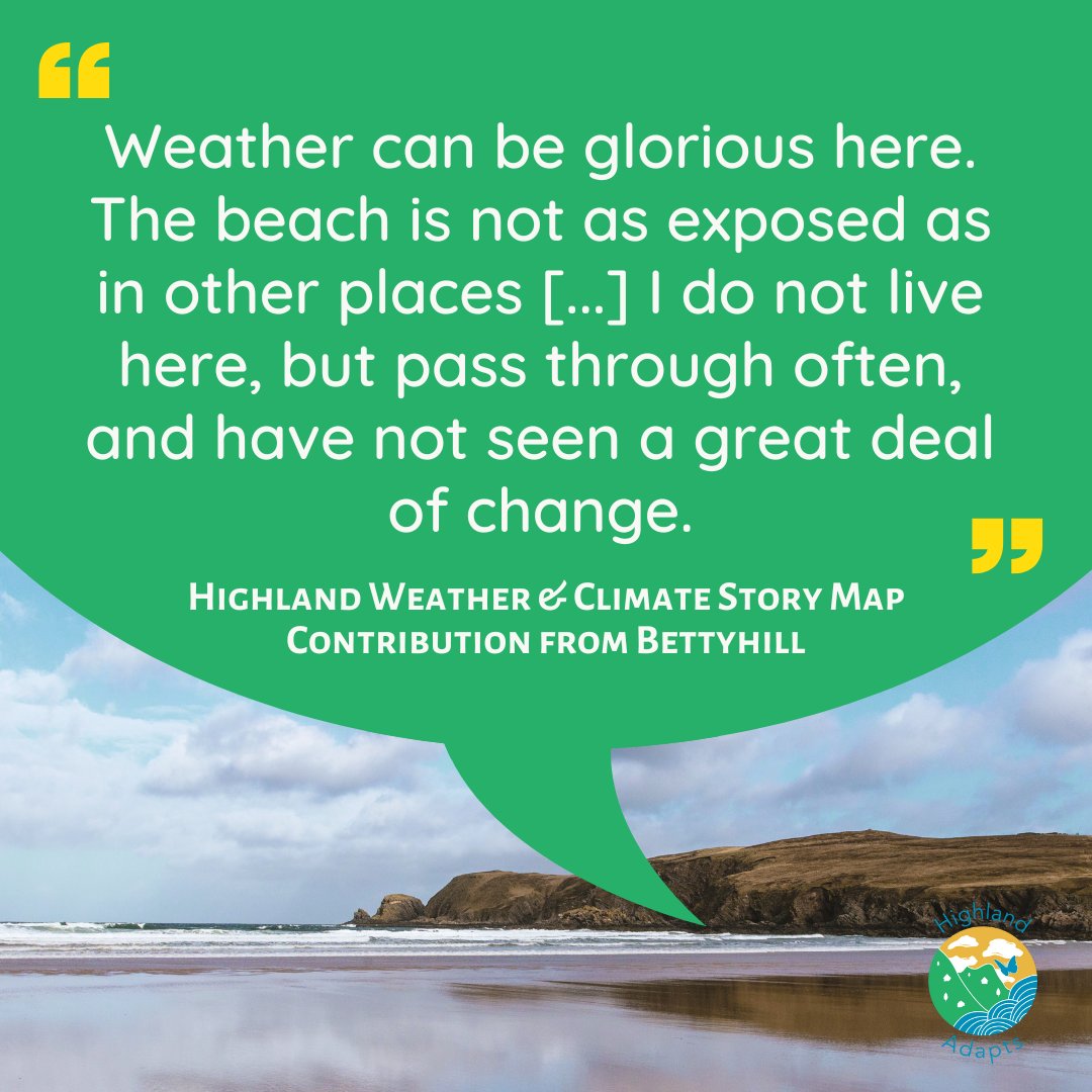 🌊 What places in the Highland region do you feel are most protected from weather and climate impacts? You can share your own insights and experiences on the map, too. Click the link to contribute: highlandadapts.commonplace.is