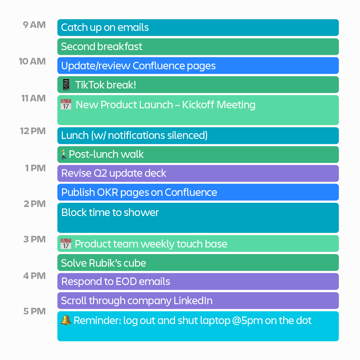 Maximize your day with time blocks. Segment tasks and find balance in your workflow. What does your perfect day look like? 🤔