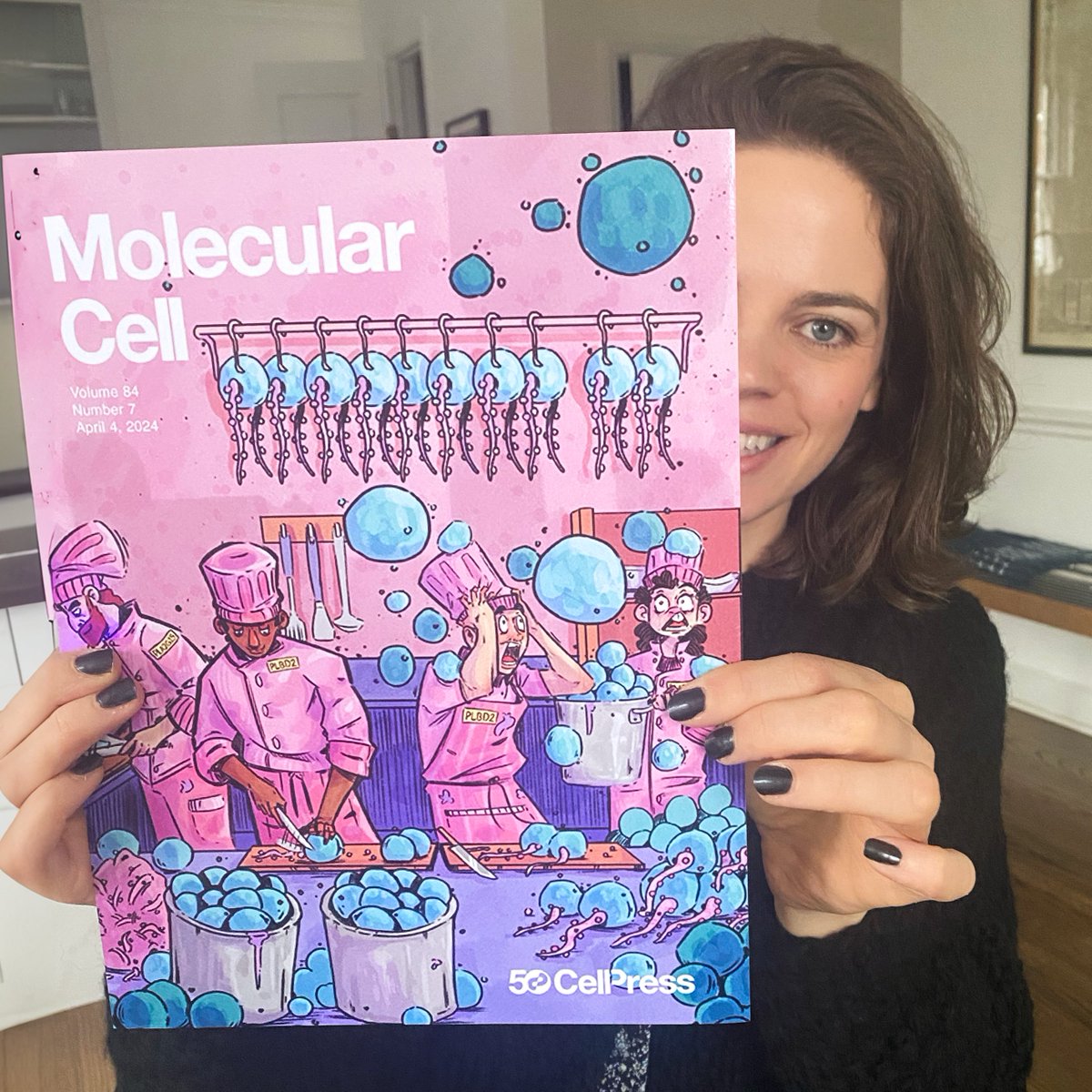 DrawImpacts (@drawimpacts) on Twitter photo 👩🍳🔪New cover from the studio🔬! <a href="/MolecularCell/">Molecular Cell</a>
In the paper, <a href="/Tyfic_Gh/">Kwamina Nyame</a> <a href="/abu_remaileh/">Monther Abu-Remaileh</a> et al. characterize lysosomal phospholipid catabolism, a pathway crucial in several biological processes, and reveal a pathological role for the Batten disease storage metabolites 👩🍳🔪New cover from the studio🔬! <a href="/MolecularCell/">Molecular Cell</a>
In the paper, <a href="/Tyfic_Gh/">Kwamina Nyame</a> <a href="/abu_remaileh/">Monther Abu-Remaileh</a> et al. characterize lysosomal phospholipid catabolism, a pathway crucial in several biological processes, and reveal a pathological role for the Batten disease storage metabolites