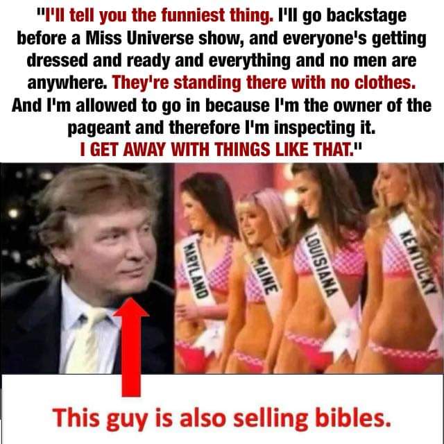 This guy's selling bibles.