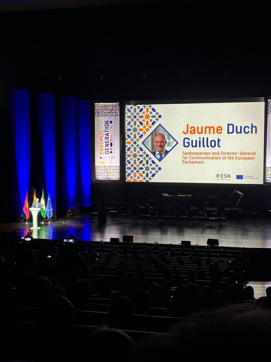 <a href="/jduch/">Jaume Duch</a>:
1. "Do not take Democracy for granted." 
2. "Voting reinforces democracy".
3. "The more people votes, the more it empowers democracy".
Key messages to remember and to make them a reality on the upcoming #EuropeanElections
<a href="/ESN_Int/">ESN International</a> 
<a href="/ESNSpain/">Erasmus Student Network España 🇪🇸</a> 
<a href="/EU_Commission/">European Commission</a>
<a href="/Europarl_EN/">European Parliament</a>