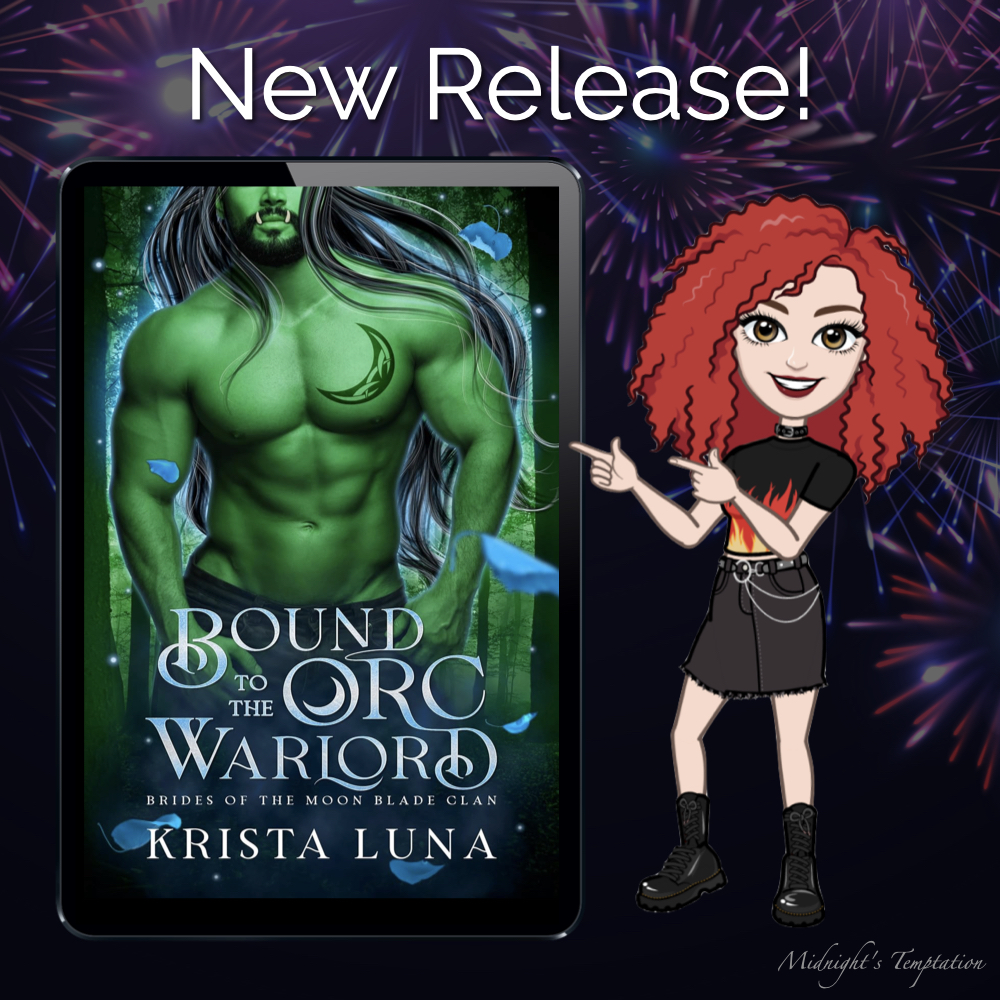 🎉 NEW RELEASE: Bound to the Orc Warlord by Krista Luna
~~~
Read more: instagram.com/p/C5WR5duoQpw/

#ParanormalRomance #OrcRomance #NewRelease #OutNow #BookRecommendations #PNR #FantasyRomance #BookTwitter