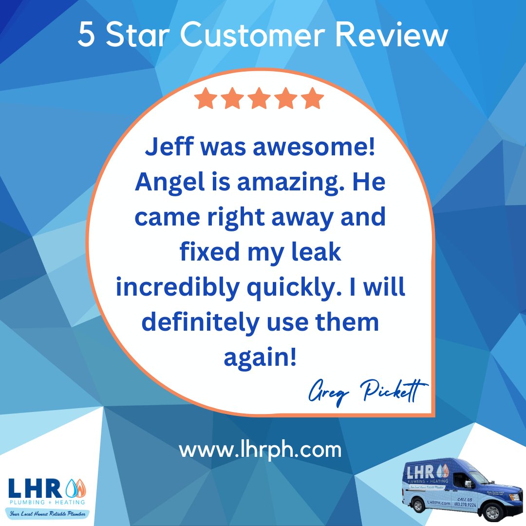 ⭐️⭐️⭐️⭐️⭐️ Sharing another 5-star review from Greg. We pride ourselves on being on time and knowledgeable so we can get your equipment running. 💧🔥❄️
#PlumbingServices #heatingservices #CoolingServices #ThankYou #CustomerAppreciation #FiveStarReview
