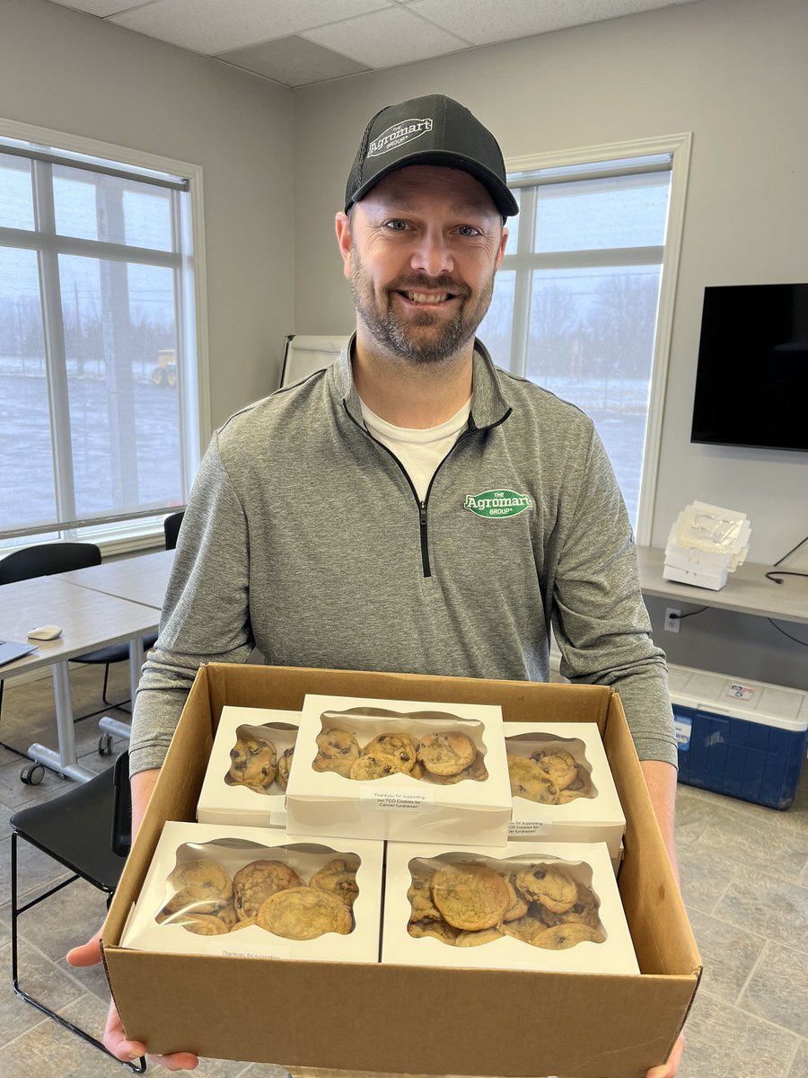 TCO Agromart (@tco_agromart) on Twitter photo First bulk order of cookies heading to Belton, Ontario. Thanks to Leigh for covering the freight on this one! Thanks for the orders!!
<a href="/agromartgroup/">The Agromart Group</a> <a href="/SollioAgri/">Sollio Agriculture</a> <a href="/SollioCoop/">Sollio Groupe Coopératif</a>
#cookiesforcancer #bghf First bulk order of cookies heading to Belton, Ontario. Thanks to Leigh for covering the freight on this one! Thanks for the orders!!
<a href="/agromartgroup/">The Agromart Group</a> <a href="/SollioAgri/">Sollio Agriculture</a> <a href="/SollioCoop/">Sollio Groupe Coopératif</a>
#cookiesforcancer #bghf
