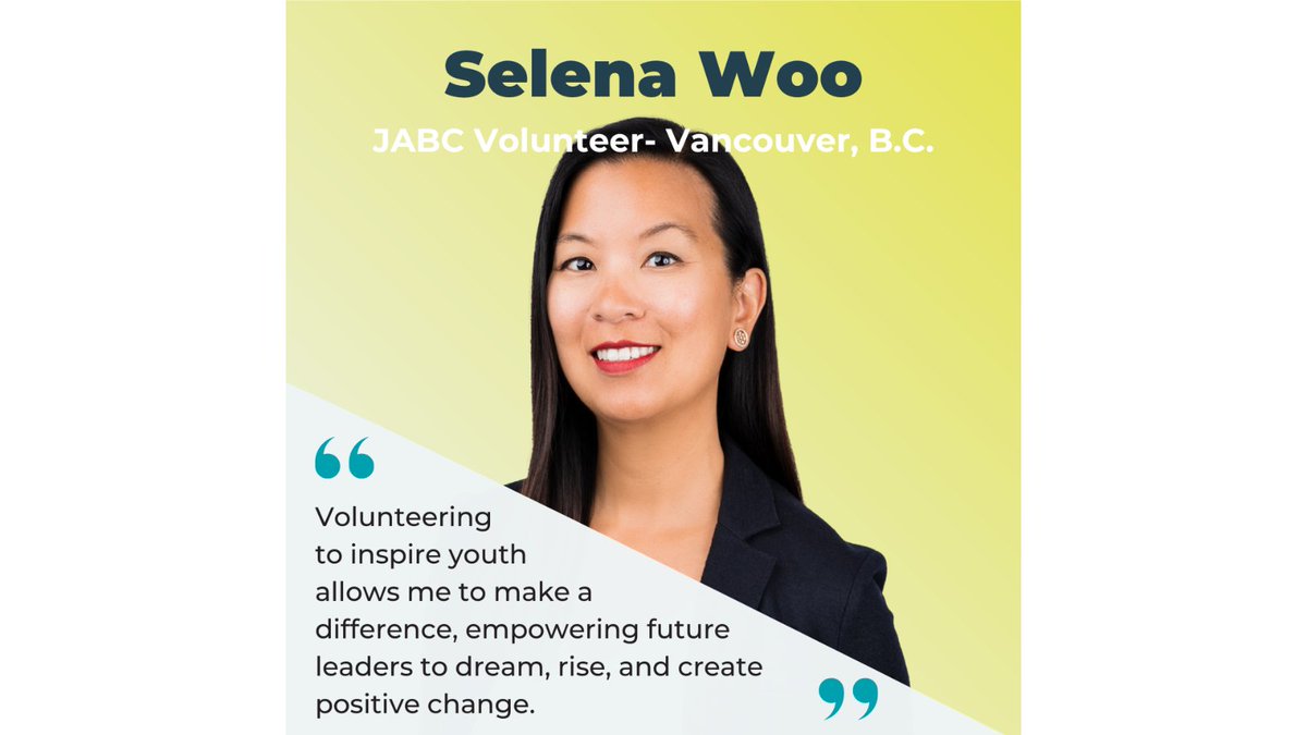 JA_of_BC's tweet image. We express our gratitude to Selena Woo from @nicolawealth &amp;amp; volunteer for our World of Choices &amp;amp; JABC TechWorks programs. Thank you Selena for inspiring students to prepare for successful futures! jabc.org/volunteer #JAvolunteersRock #JABC #WorkReadiness