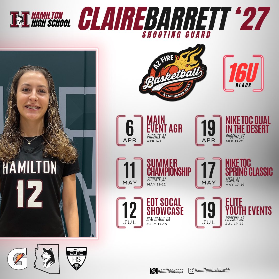 Catch ‘27 Claire Barrett on her AAU Summer Circuit!