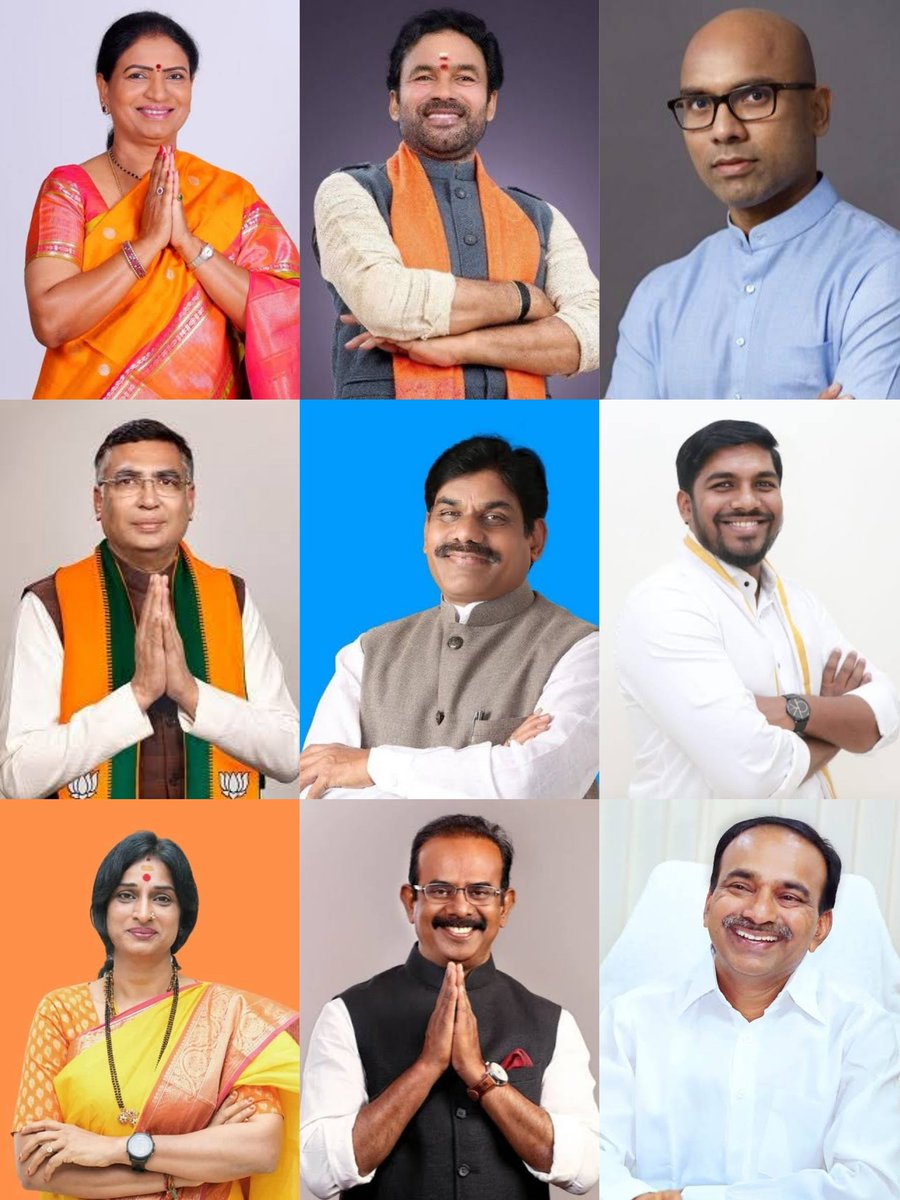 The list of all the 17 candidates from #BJP for #LokSabhaElection2024:

🔹 Adilabad - Godam Nagesh 
🔹Bhongir - Boora Narsaiah Goud 
🔹Chevella - Konda Vishweshwar Reddy 
🔹 Hyderabad - Madhavi Latha 
🔹Karimnagar - Bandi Sanjay 

(1/3)

#Telangana #BJPcandidates #Elections2024