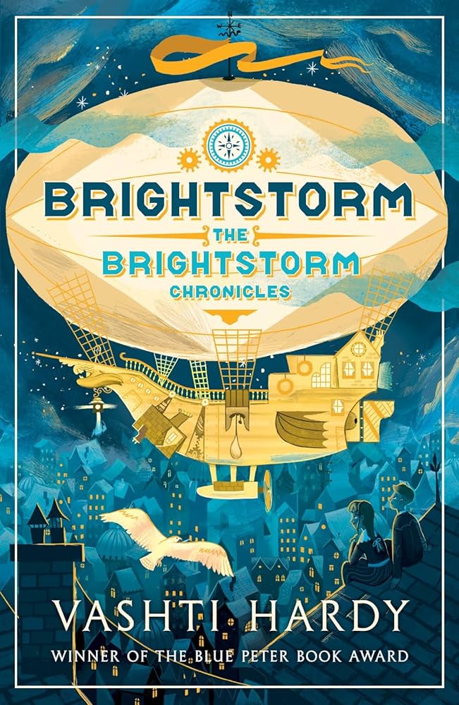I don't often have the time or inclination to reread books but I'm currently enjoying Brightstorm by @vashti_hardy for the second time and it's every bit as good as I remember. Book one of a fantastic series.
