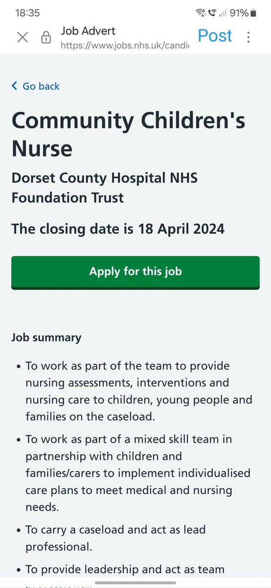 🚨Job Vacancy🚨
Join our CCN team to care for CYP in the community. Great team. Great place to work.
#paediatric #paedsrocks #CCN #Community #admissionavoidance