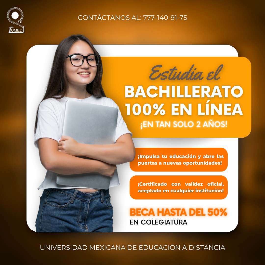 UMEDoficial's tweet photo. ¿Buscando el Mejor Lugar para Estudiar tu Bachillerato? ¡La UMED es tu Destino!  En UMED, revolucionamos tu educación con nuestro bachillerato en línea, permitiéndote completar tus estudios en solo 2 años.  #DecideTuFuturo #BachilleratoUMED #AceleraTuEducación https://t.co/6OcOtKuXar