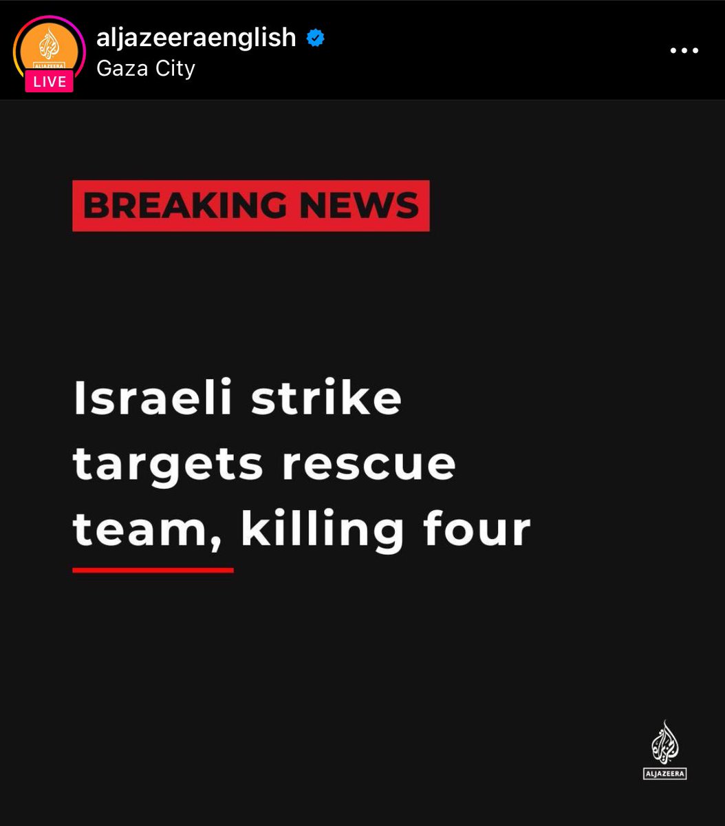 They just targeted a medical rescue team, mere days after targeting the international humanitarian team in Gaza that Biden claims to be outraged about. The Israeli government is deliberately destroying Palestinian society in Gaza, along with anyone helping them survive.