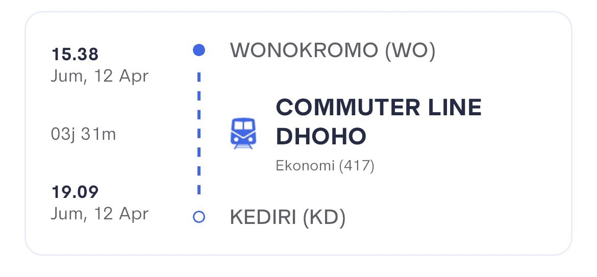 tytaurust's tweet image. barangkali ada yang mau tiket kereta sby-kediri (ada tempat duduk) dan wonokromo-kediri tanda tempat duduk kebeli semua karena buru-buru takut abis

#mudik #tiketkereta